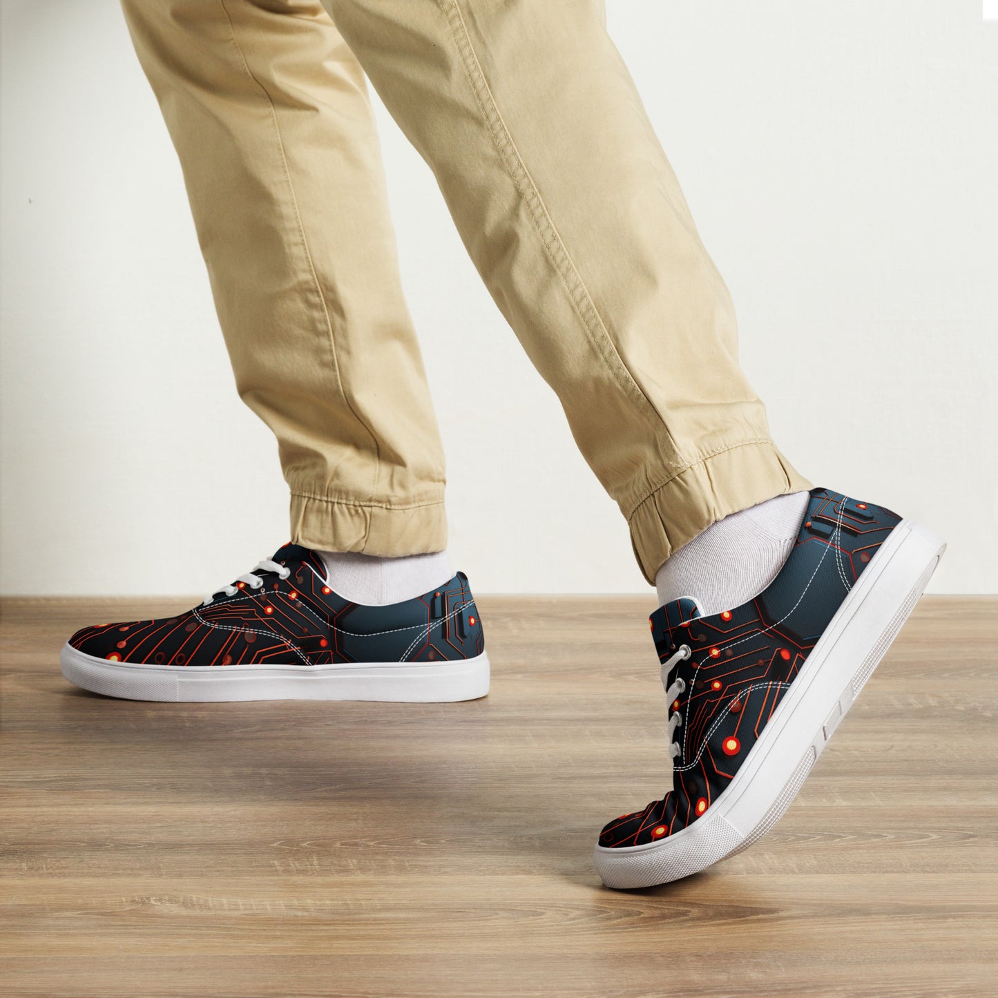 Circuit Party 001 Men’s Lace-Up Canvas Shoes