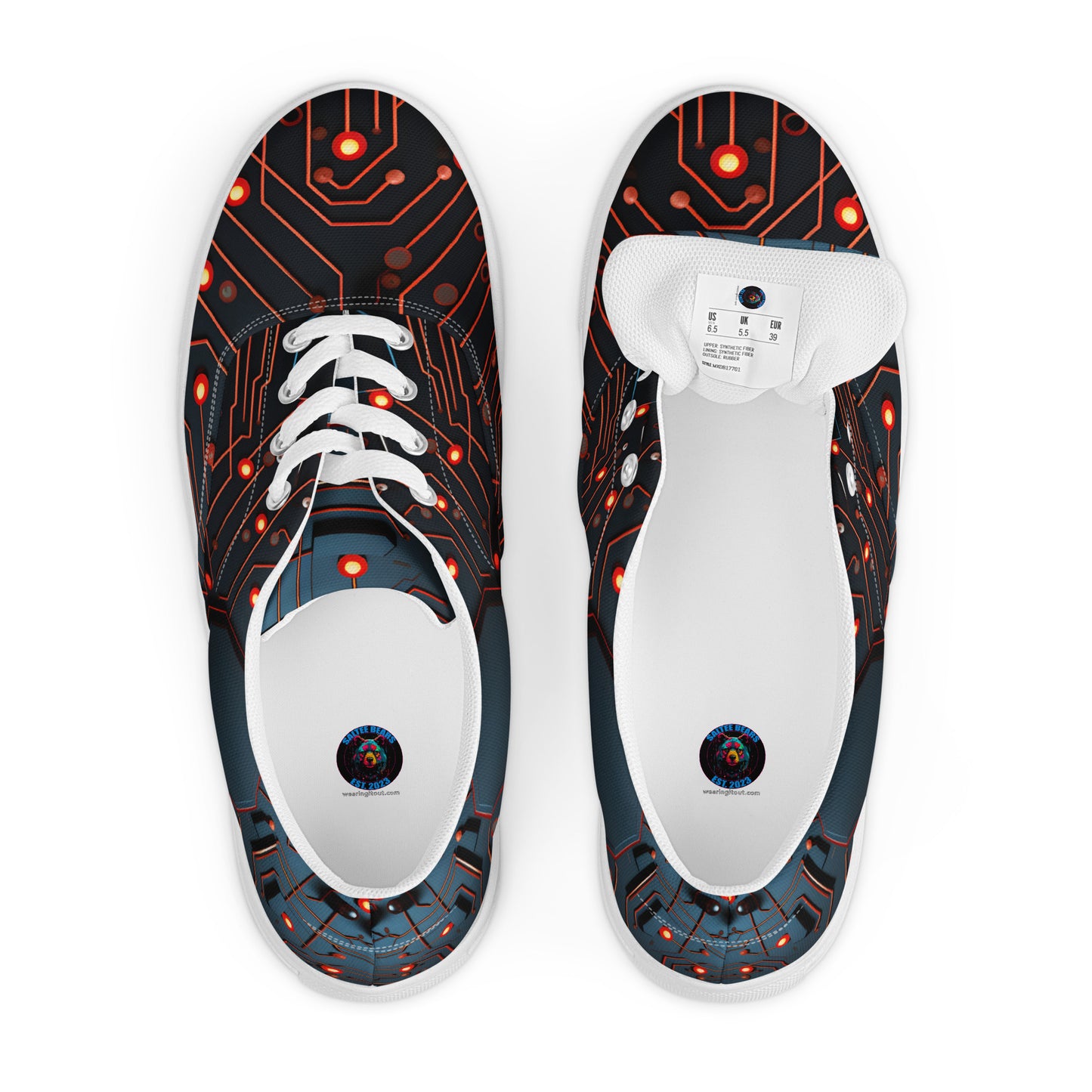 Circuit Party 001 Men’s Lace-Up Canvas Shoes