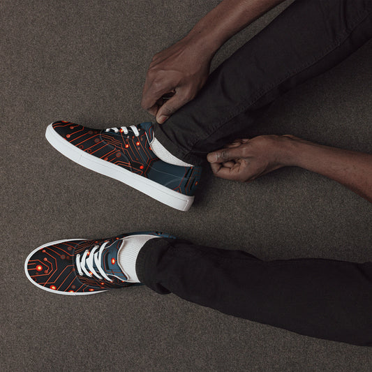 Circuit Party 001 Men’s Lace-Up Canvas Shoes
