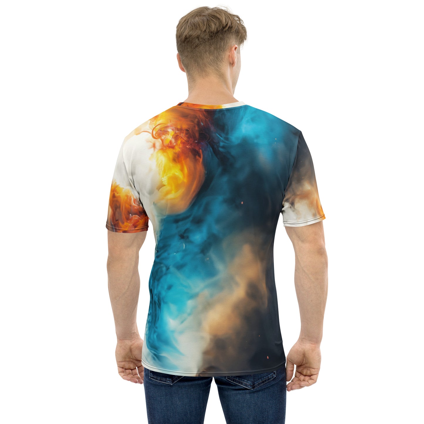 Fire and Ice Bear All Over Print Men's T-Shirt