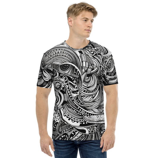 BnW Escher Eye All Over Print Men's T-Shirt