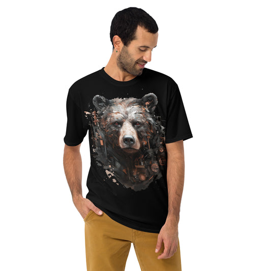 Cyberpunk Red Bear Men's All Over Print T-Shirt