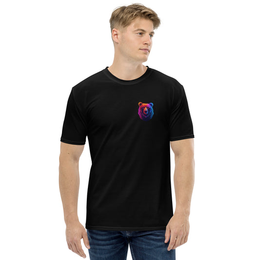 Pocket Bear Neon Rainbow Men's T-Shirt