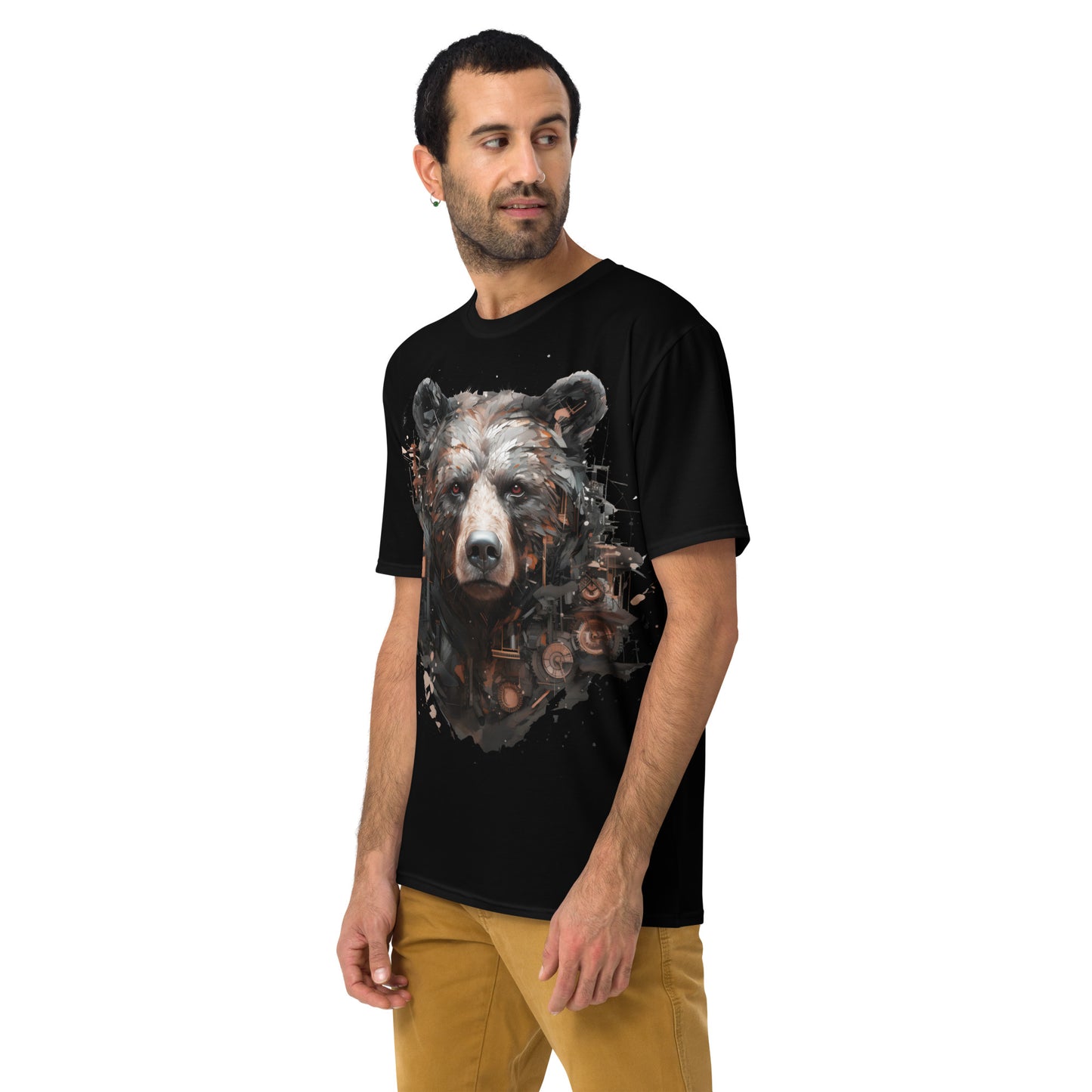 Cyberpunk Red Bear Men's All Over Print T-Shirt