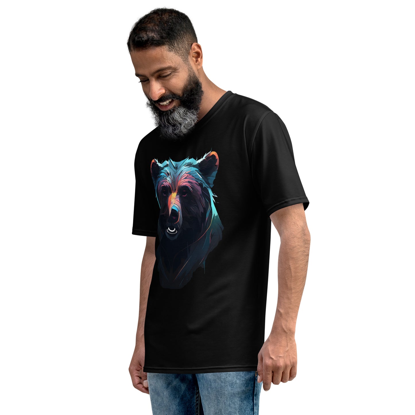 Iridescent Grizzly All Over Print Men's T-Shirt
