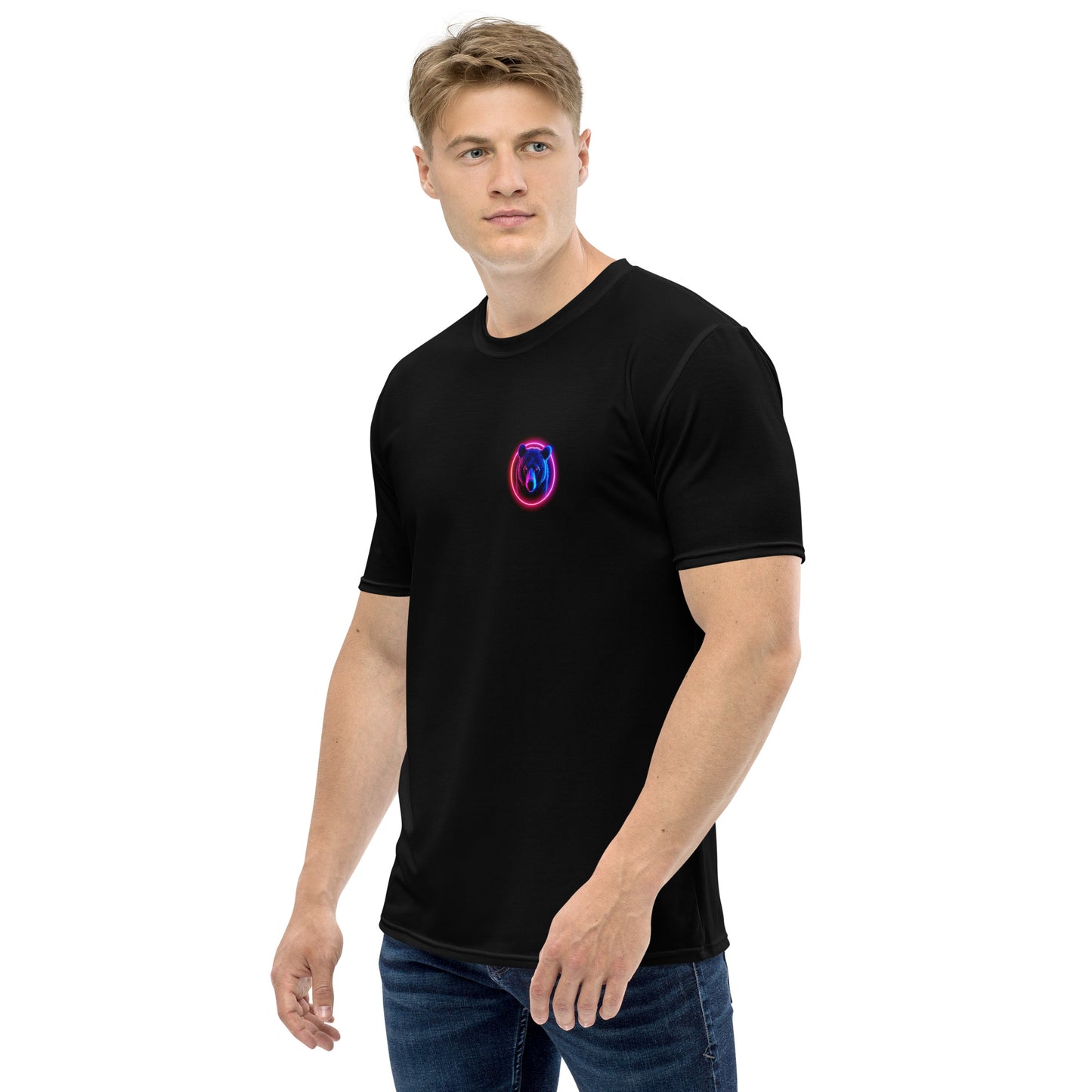 Pocket Bear Neon Grizzly Men's T-Shirt