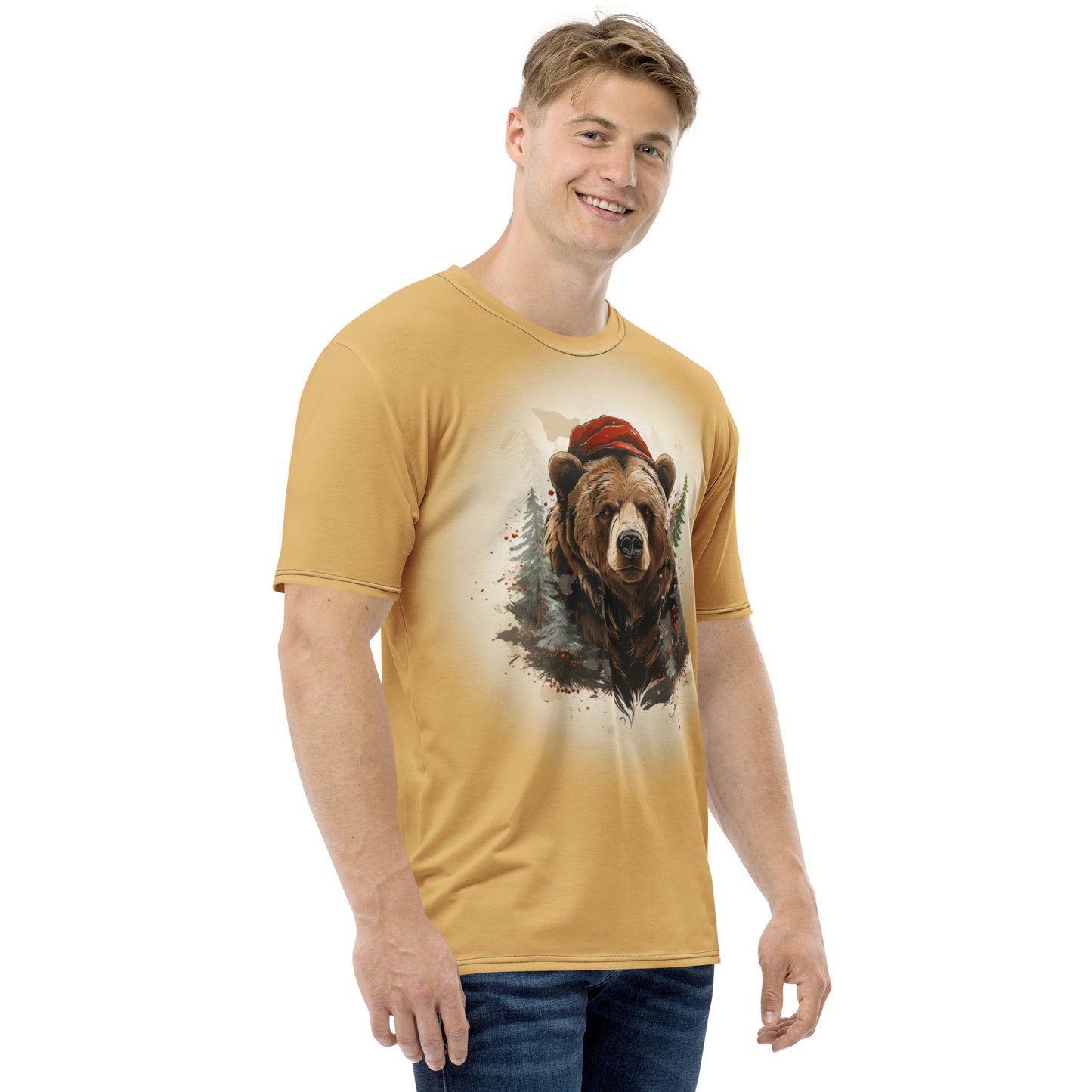 Christmas Bear 2 All Over Men's t-shirt