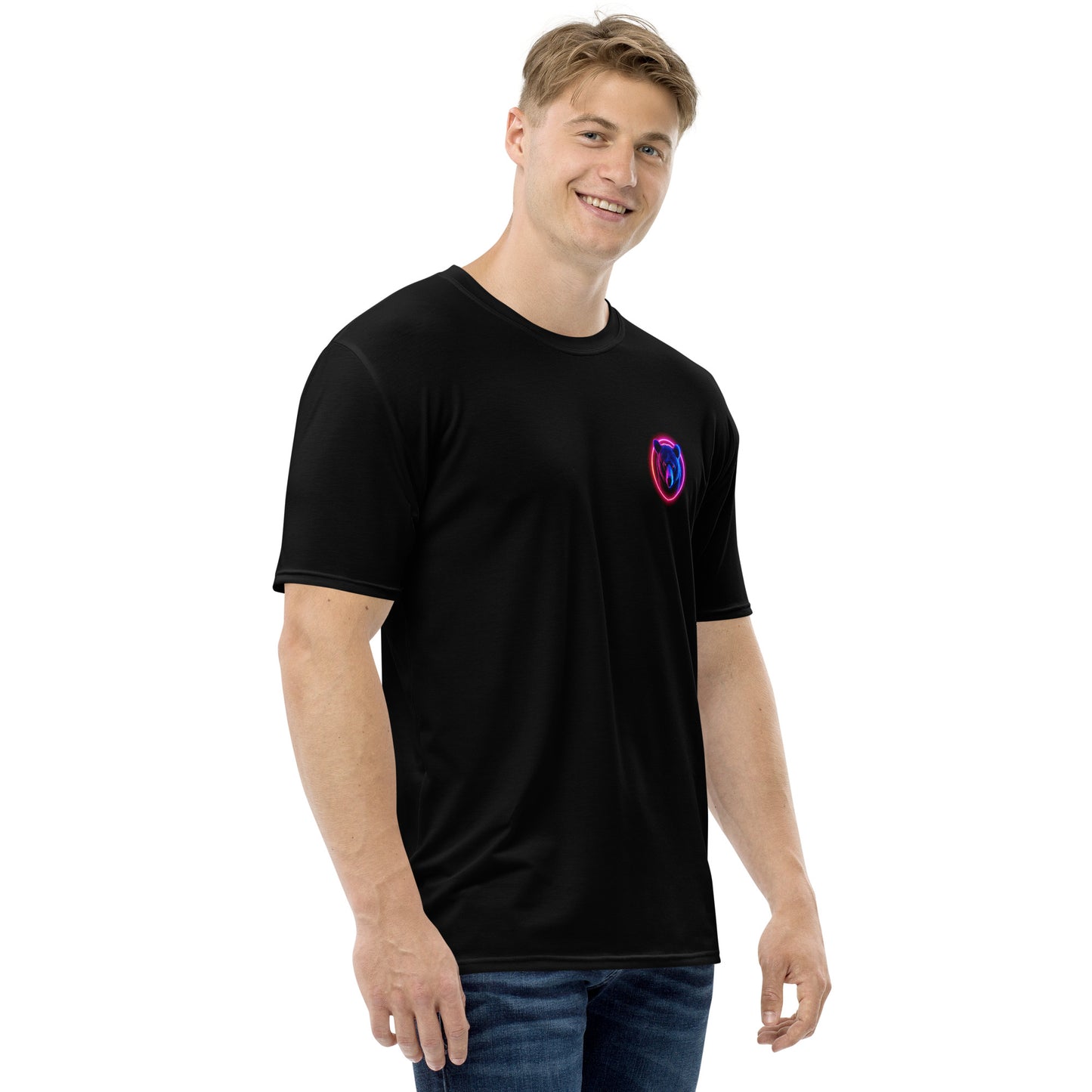 Pocket Bear Neon Grizzly Men's T-Shirt