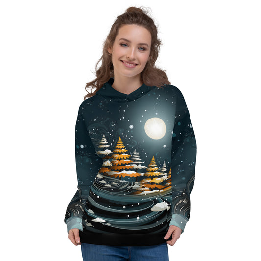 Christmas Forest All Over Print Unisex Hoodie