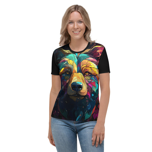 Ebru Bear Ladies’ All Over Print T-Shirt
