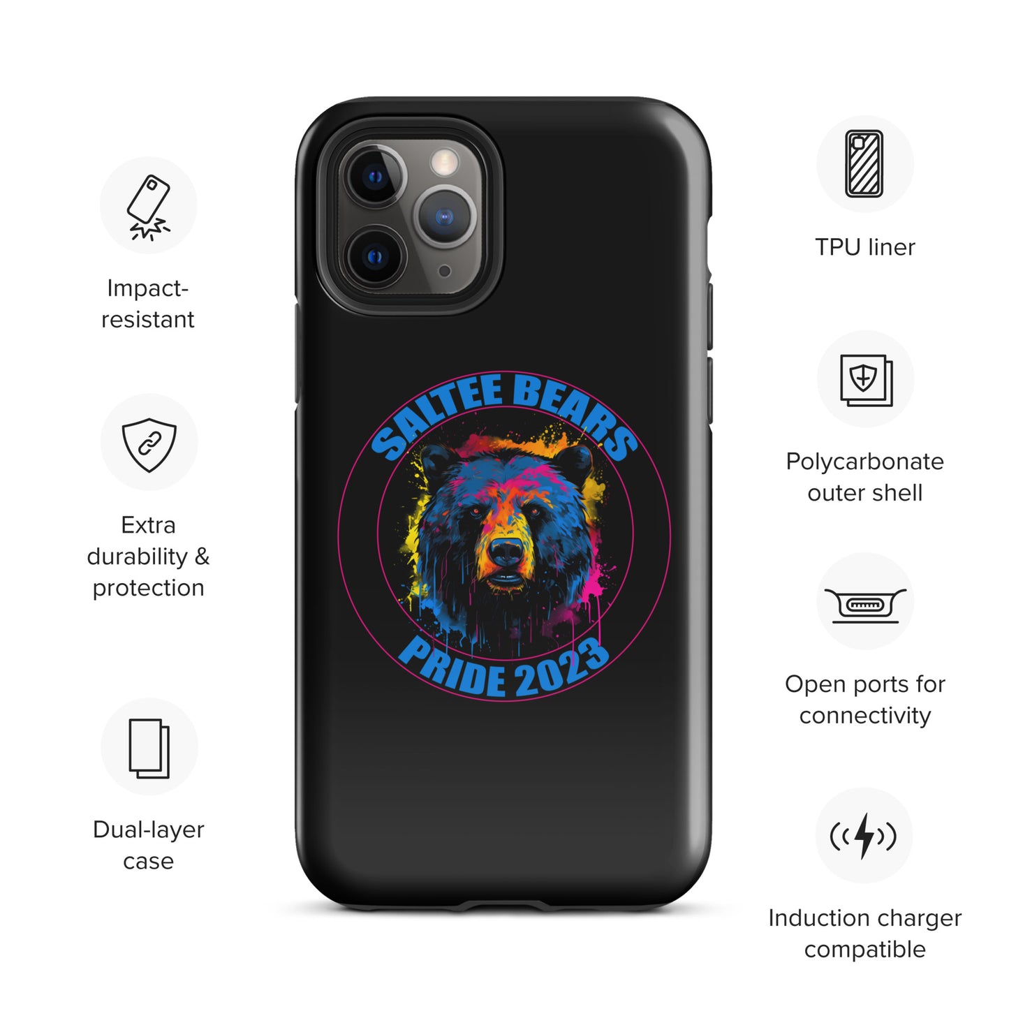 Saltee Bear Pride 2023 Tough Case for iPhone®