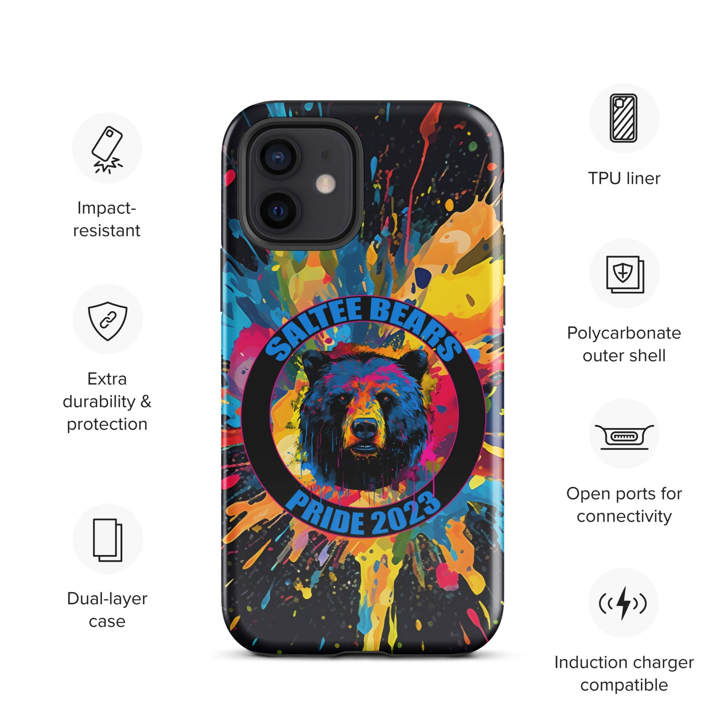 Saltee Bears Painted Pride Tough Case for iPhone®